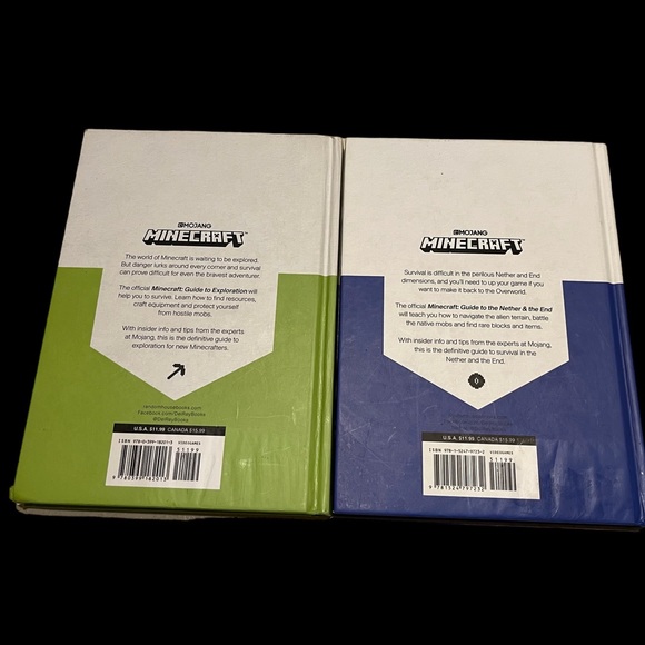 Minecraft books Guide to:EXPLORATION and Guide to:THE NETHER & THE END hardcover - Picture 2 of 5